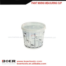 plastic paint mixing measuring cup